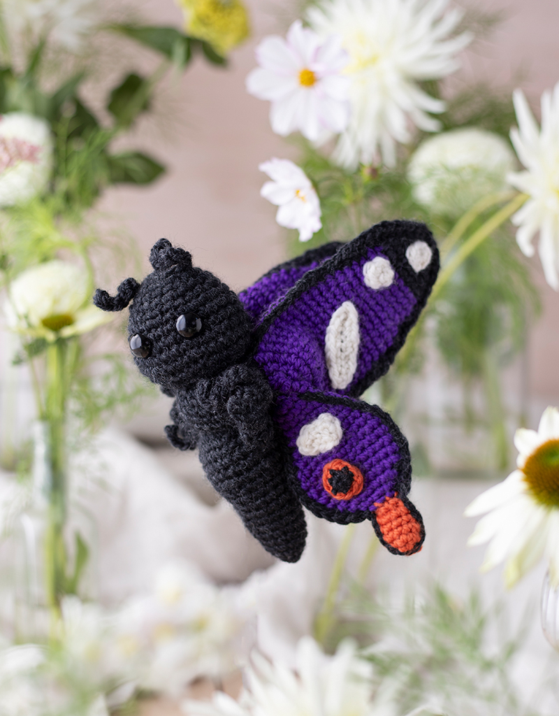 Angelo the Purple Emperor Butterfly crochet kit
