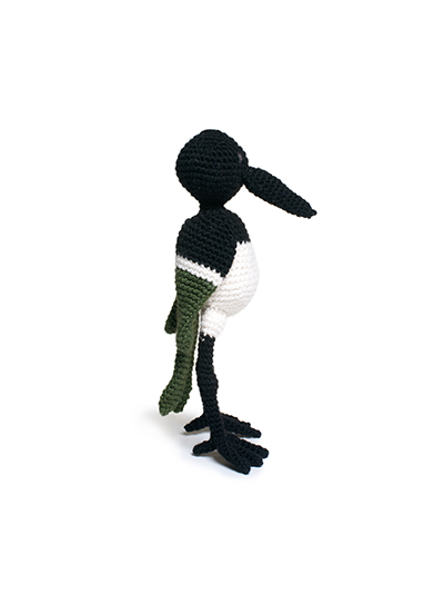 magpie bird crochet amigurumi project pattern kerry lord Edward's menagerie