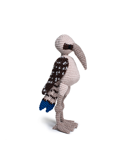 kookaburra bird crochet amigurumi project pattern kerry lord Edward's menagerie