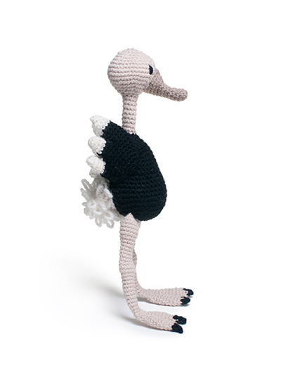 ostrich bird crochet amigurumi project pattern kerry lord Edward's menagerie