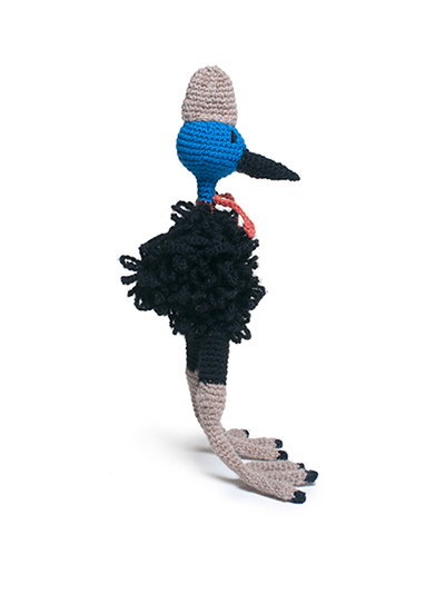 cassowary bird crochet amigurumi project pattern kerry lord Edward's menagerie