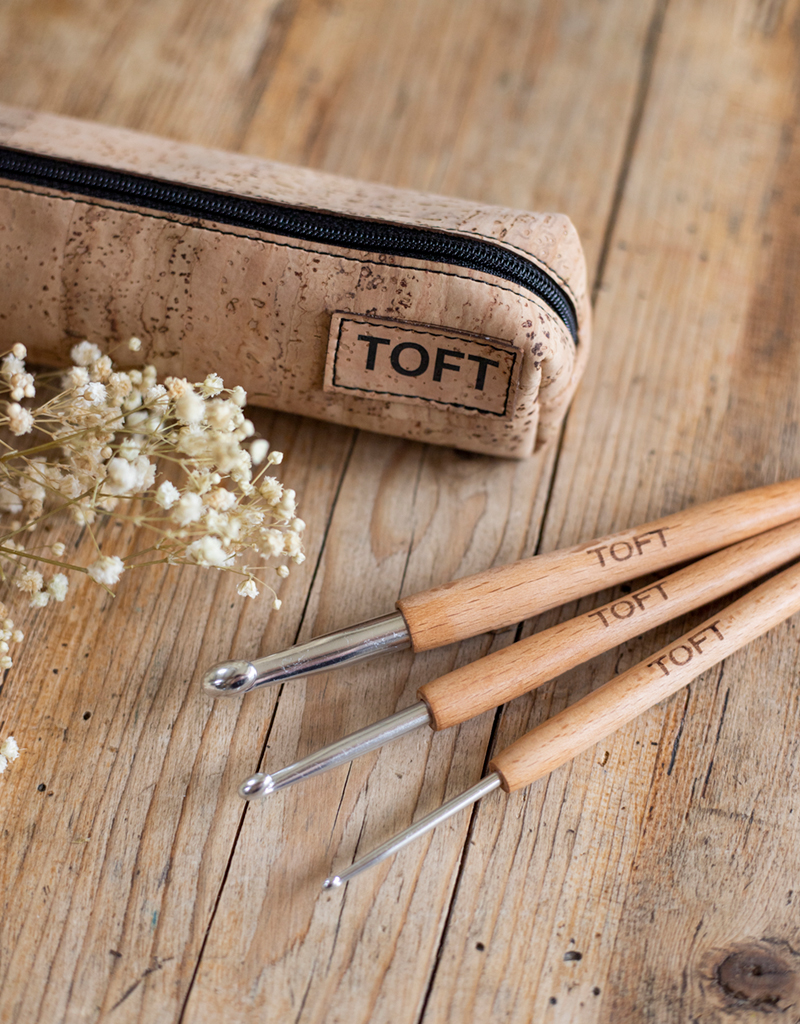 TOFT cork tools case with three wooden hooks 3mm 5mm 8mm
