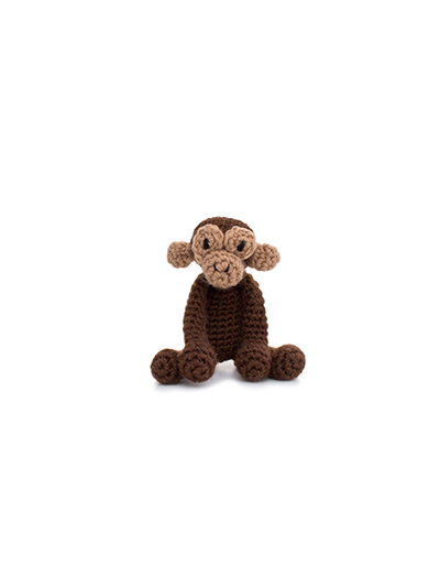 chimpanzee mini crochet amigurumi project pattern kerry lord Edward's menagerie