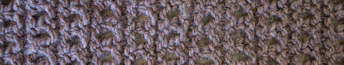 eyelet stitch close up